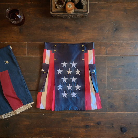 American Flag Hybrid Utility Kilt - Show Your Patriotic Spirit in Style