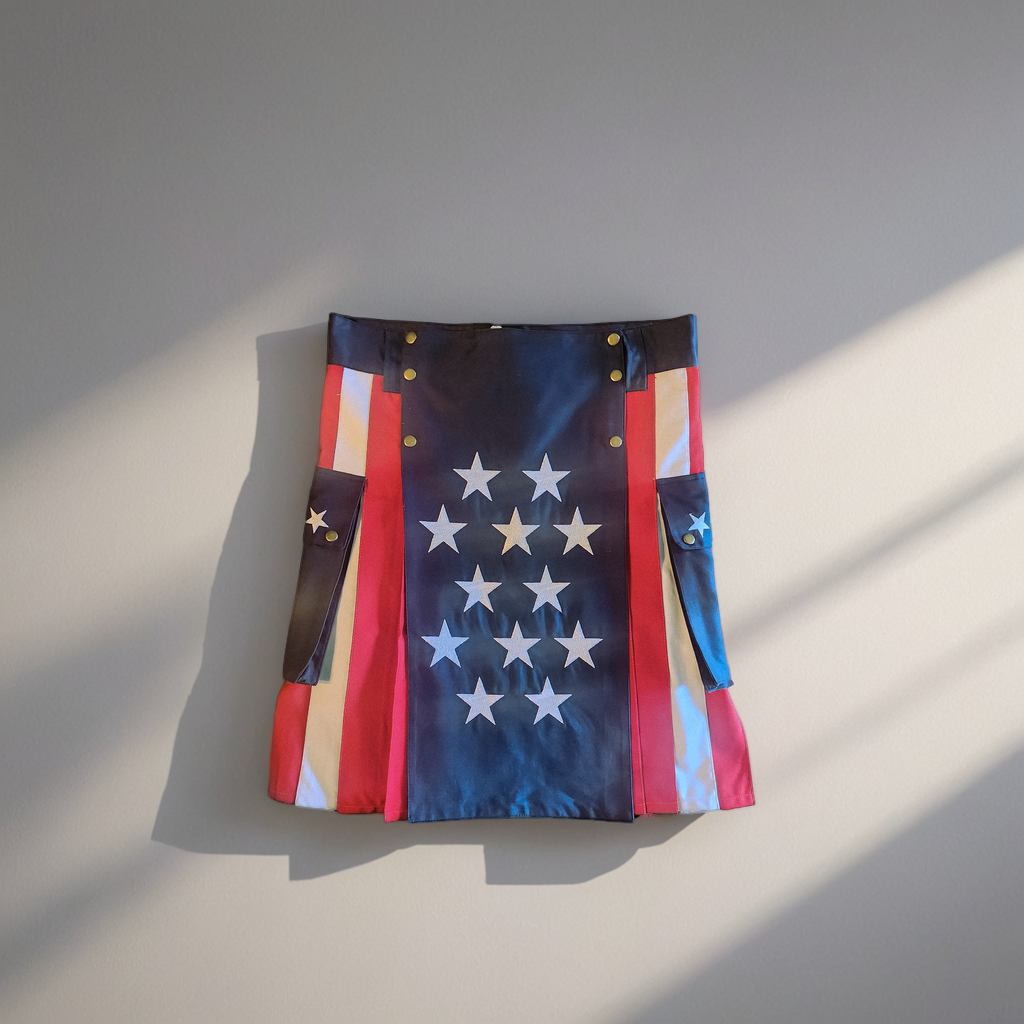 American Flag Hybrid Utility Kilt - Show Your Patriotic Spirit in Style